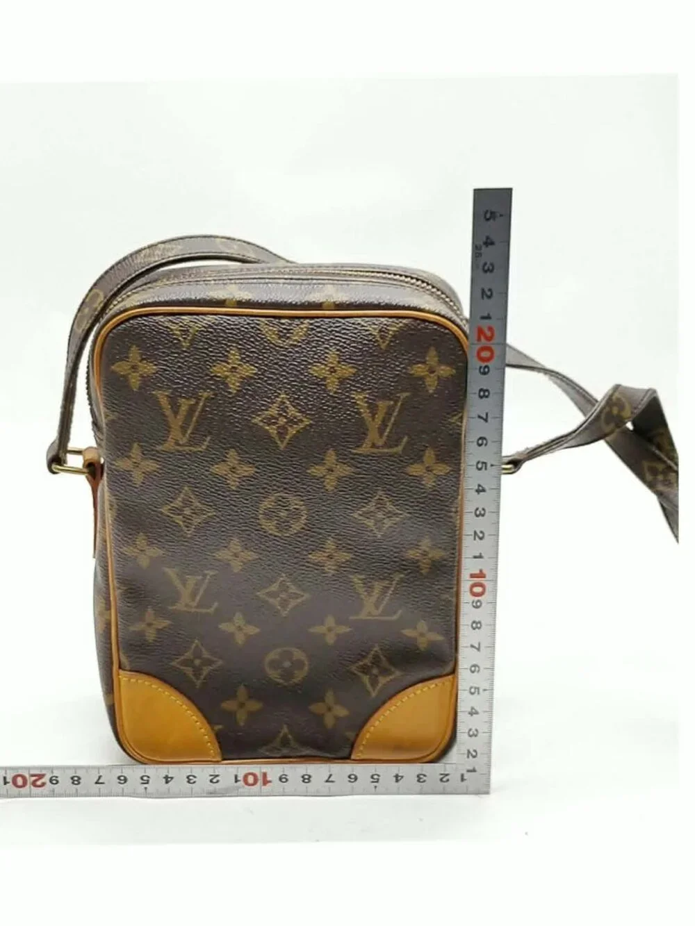 Authentic Louis Vuitton Amazone Monogram Crossbody Bag Vintage LV Brown